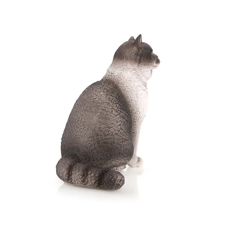 Simulation Tier solide statische Haus Felinae Ornament britische Kurzhaar Katze Modell Haustier Katze Dekoration – Detail 3