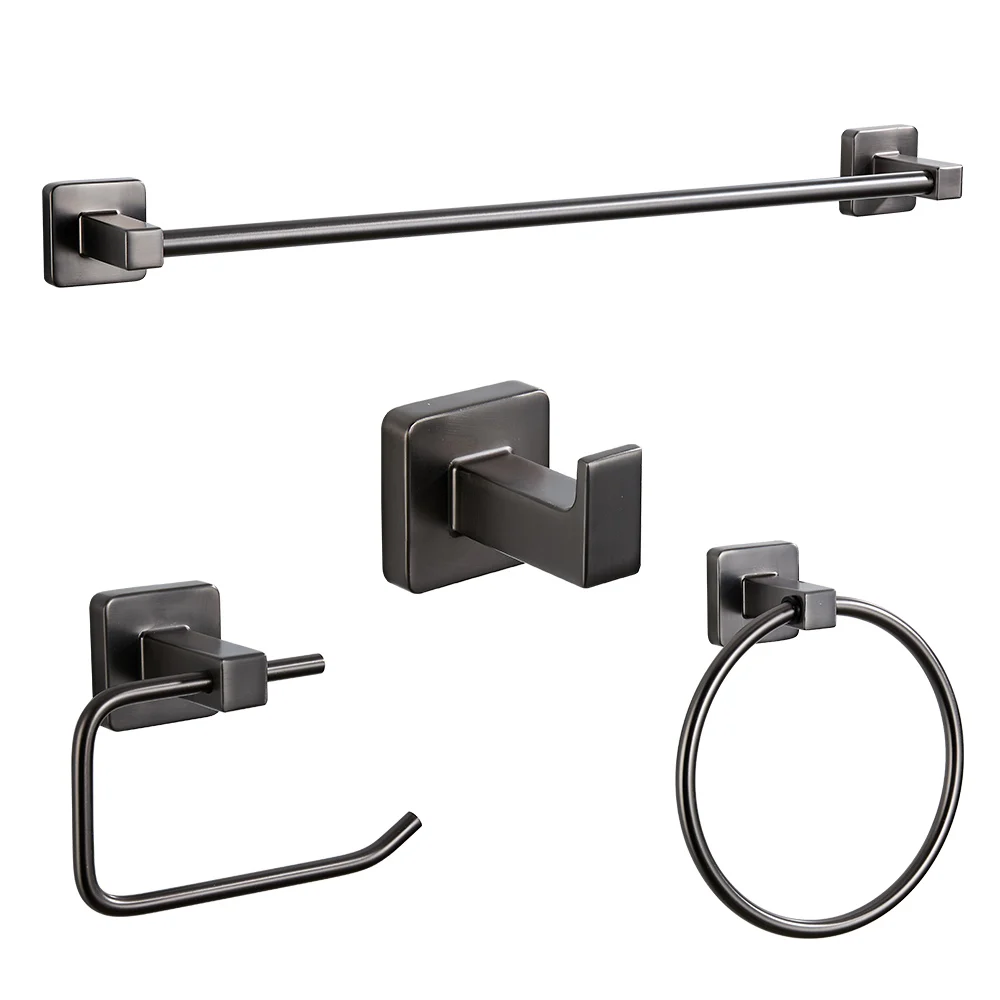 Bathroom Accessories Sets Towel Holder Bar Rack Hooks Toilet Paper Roll Holder Coat Hanger Hardware
