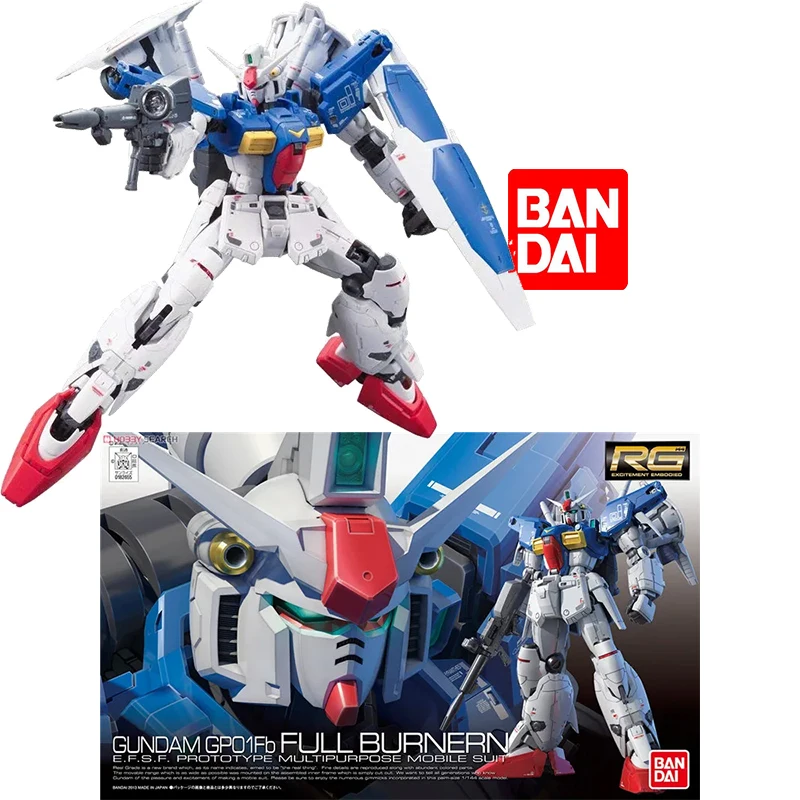 반다이 정품 RG 1/144 건담 GPO1Fb 풀 버너 E.F.S.F. 프로토타입 다목적 애니메이션 모델 키트, 조립 장난감, 모바일 슈트 반다이 정품 RG 1/144 건담 GPO1Fb 풀 버너 E.F.S.F. 프로토타입 다목적 애니메이션 모델 키트, 조립 장난감, 모바일 슈트