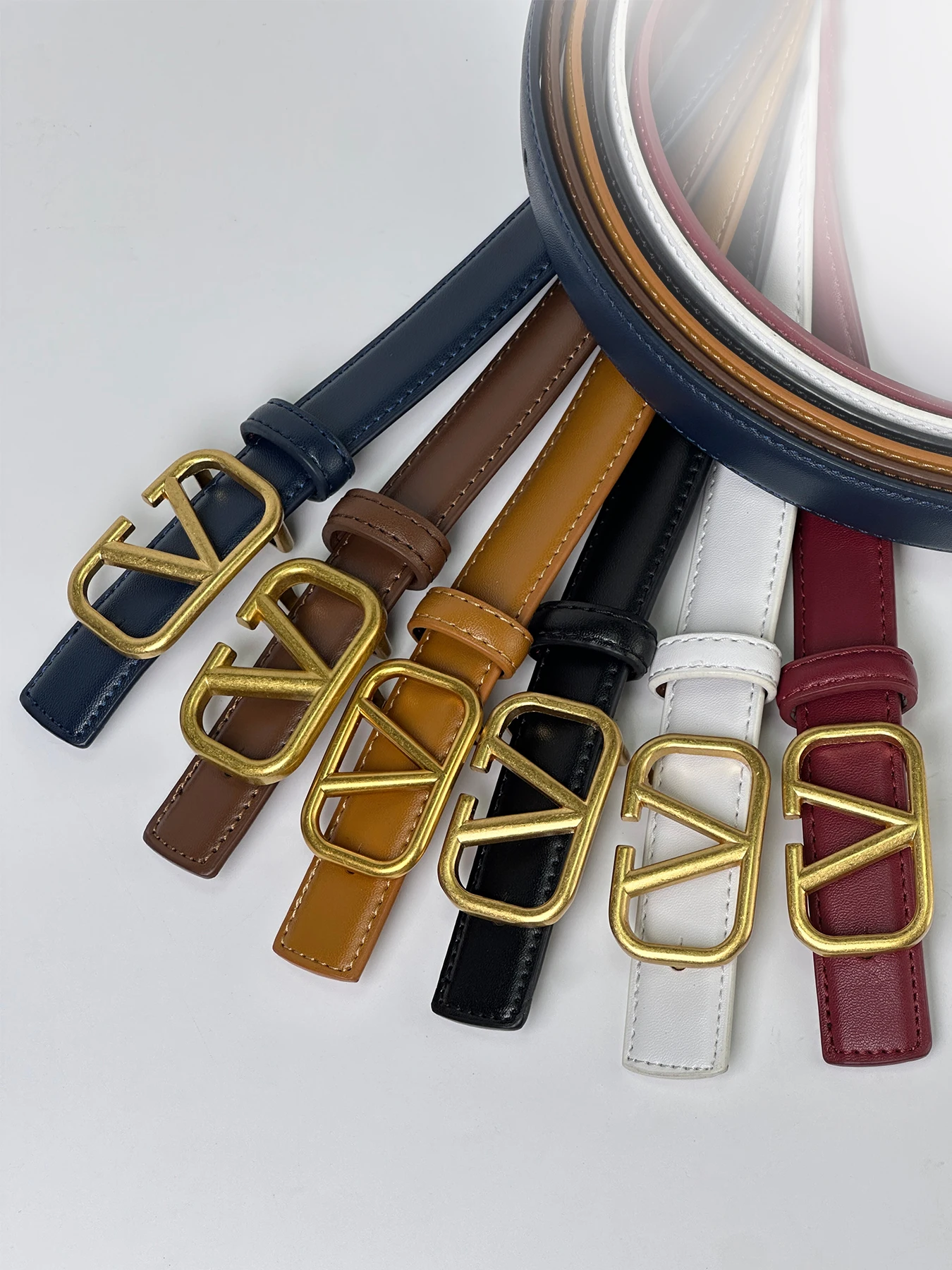 2025 New V Initial Slim Belt - Semi-Enclosed Letter Design PU Waistbelt for Women, Multiple Colors Perfect for Jeans Shorts | Sale Bangladesh 2025 New V Initial Slim Belt - Semi-Enclosed Letter Design PU Waistbelt for Women, Multiple Colors Perfect for Jeans Shorts Sale Bangladesh
