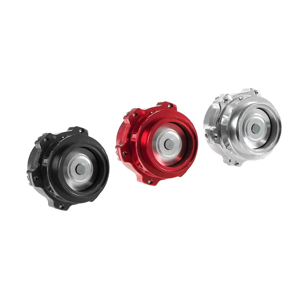 Hochwertiges Universal-50-mm-Turbo-Abblasventil mit V-Band zum Anschweißen des Aluminiumflansches, Turboladerohr, Schwarz/Blau/Rot/Silber – Detail 7