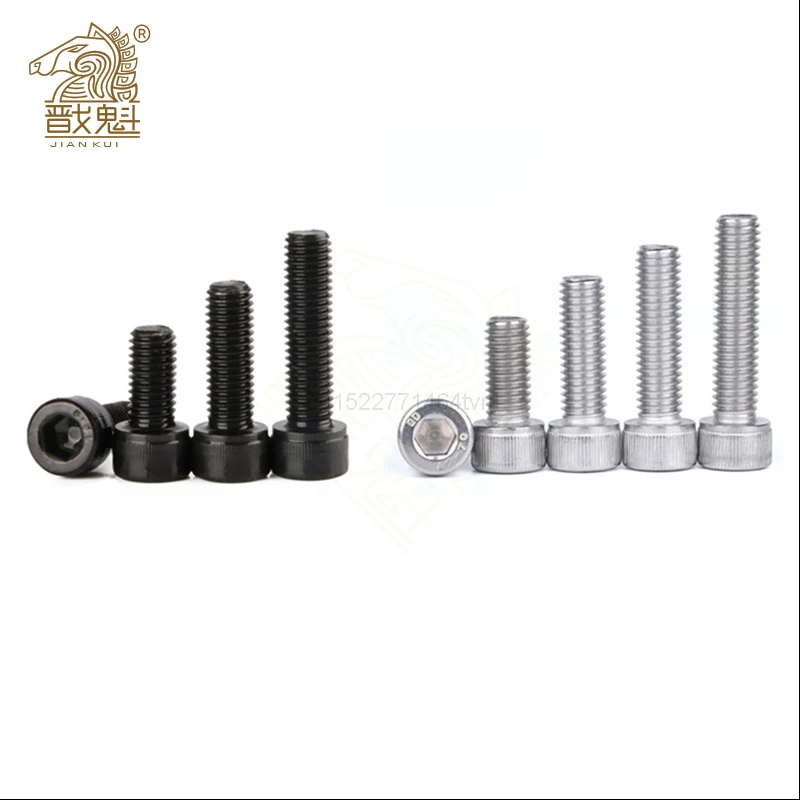 In Stock DIN912 Ss304 M8 Stainless Steel Hexagon Hex Socket Screw Bolt Allen Bol - Foto 11