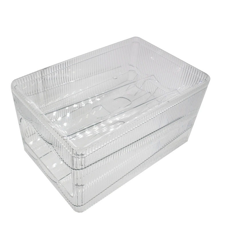 

Rolling Egg Holder Plastic Egg Organizer With Lid For Refrigerator Storage Box B