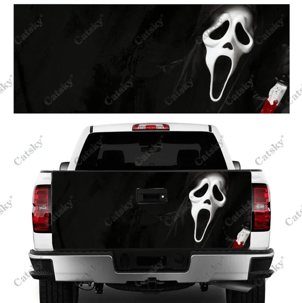 귀여운 유령 얼굴 자동차 데칼, 트럭 꼬리 수정 페인팅, 자동차 액세서리 장식, 자동차 스티커, 트럭 꼬리 페인팅 데칼