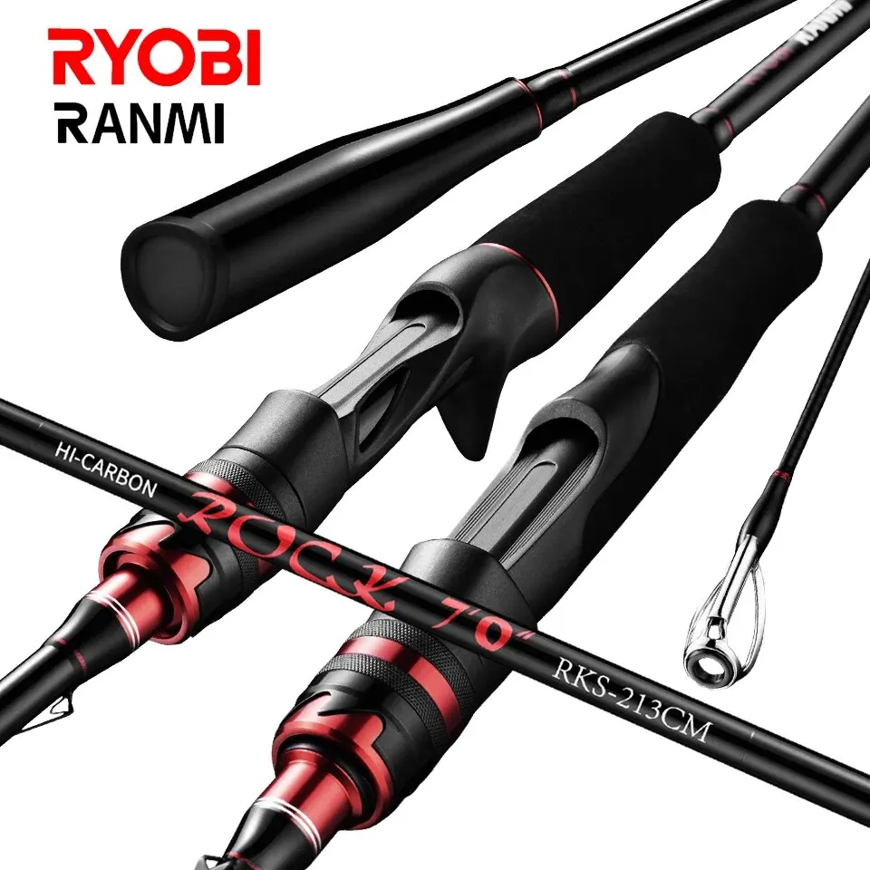 RYOBI RANMI ROCK Fishing Rod 30T Carbon Fiber 1.98m 2.1m 3.0m 3 Sections  Fast Action Lure Fishing Rod Accessories - AliExpress