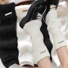 Autumn and Winter Leg Warmers Japanese Metal Label Socks Female Knitted Warm Foot Cover White Black Y2K Stockings Leg Warmers 6
