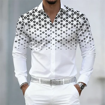 Men's Geometric Print Shirt 1