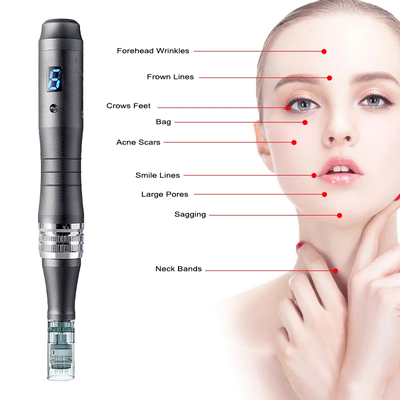 Electric Dr.Pen M8 Wireless Microblading Derma Pen Skin Care Kit Microneedle Therapy Rolling Lips Tool Needling Micro Tool