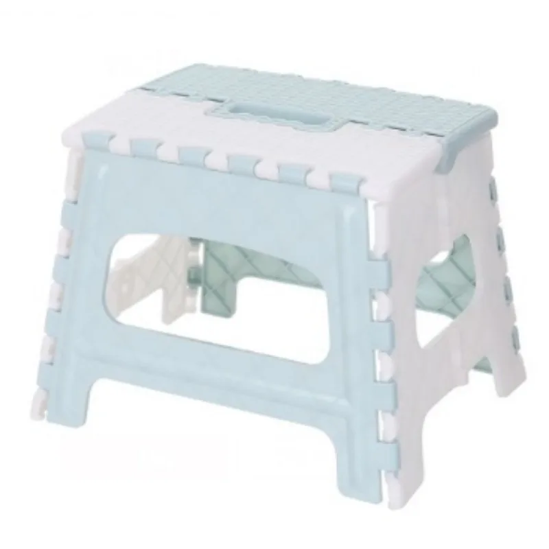 Plastic Folding Step Stool with Handle Portable Collapsible Small Foot Stool Bathroom Stepping Folding