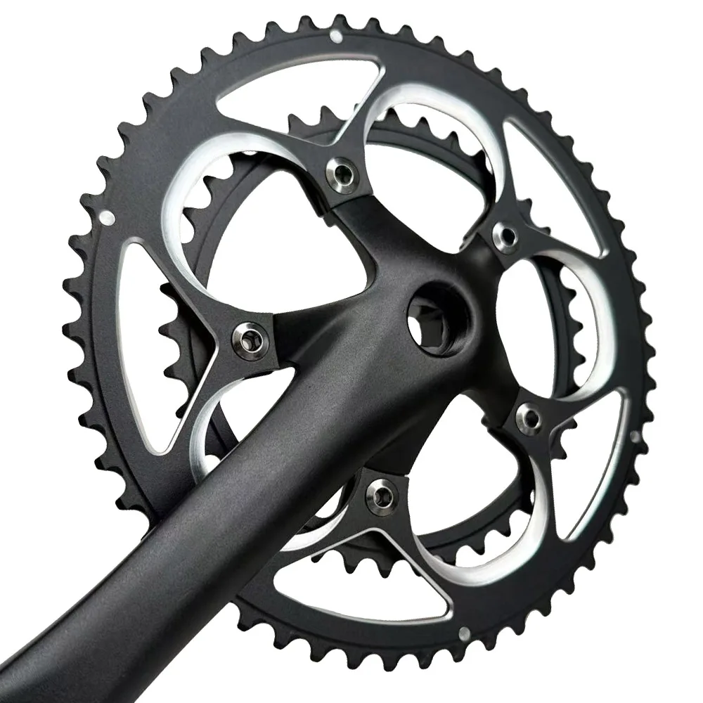 110BCD Rennrad Doppel Kettenblatt Disc 50T-34T 52T-36T 53T-39T Fahrrad Kurbelgarnitur 9S/10S/11S Geschwindigkeit für Sram Ultraleicht Kettenblatt – Detail 14