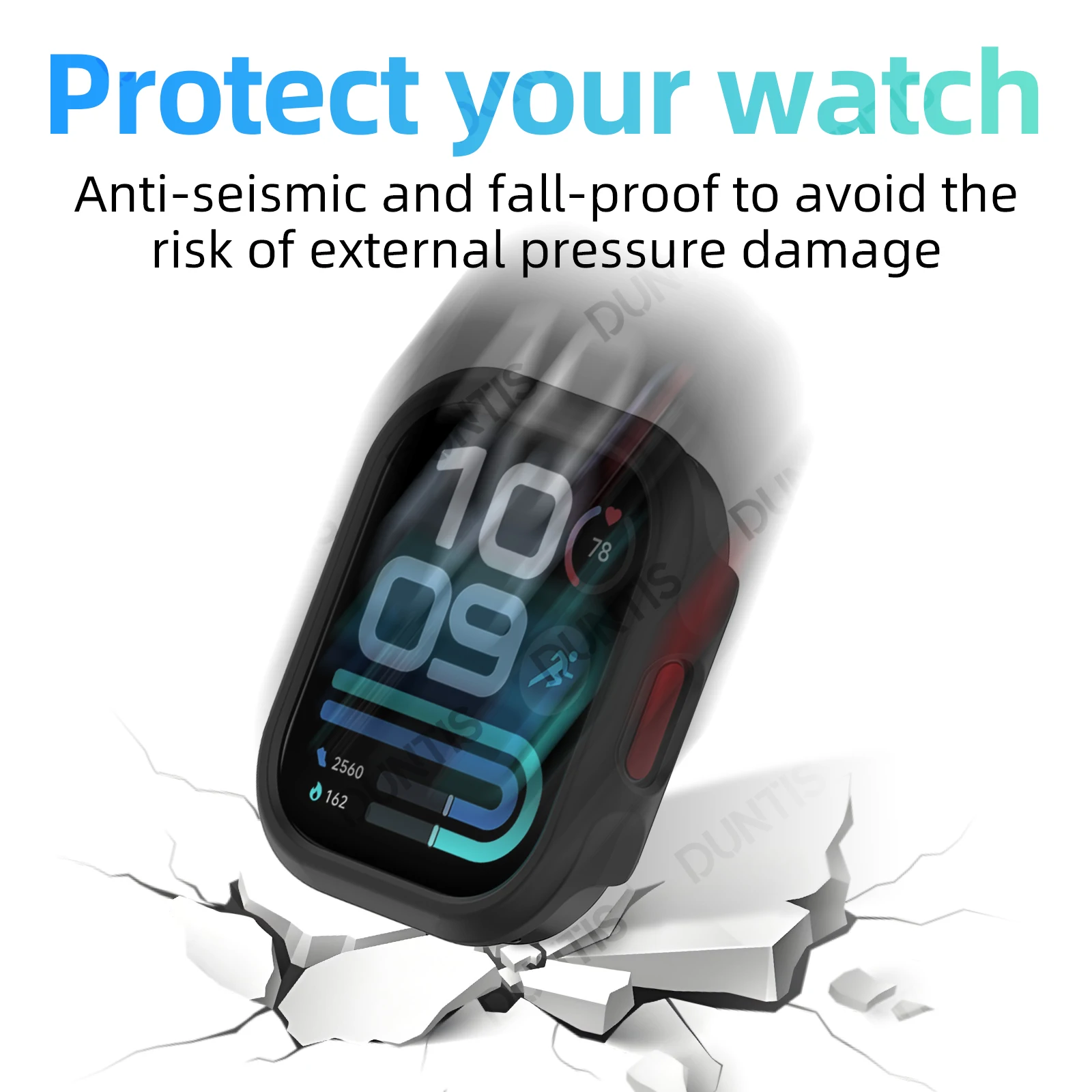 Sleek Matte Protective Shell for Smartwatch - Scratch Resistant Bumper Cover