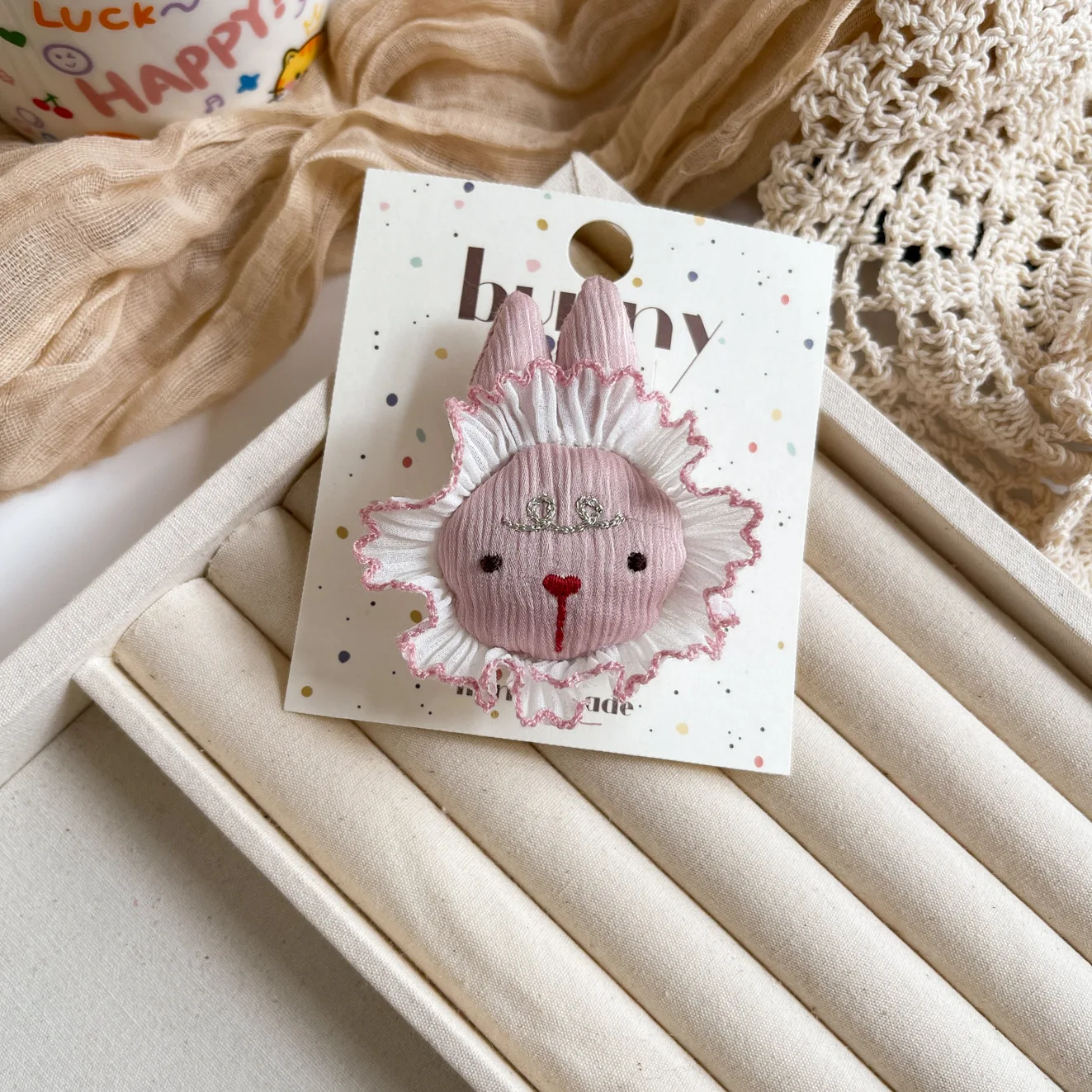 6pcs Rabbit Hairpin Sets for Baby Little Princess Korean Headwear Bunny Bobby Pin Hair Tie Set Easter Girls Hair Acc