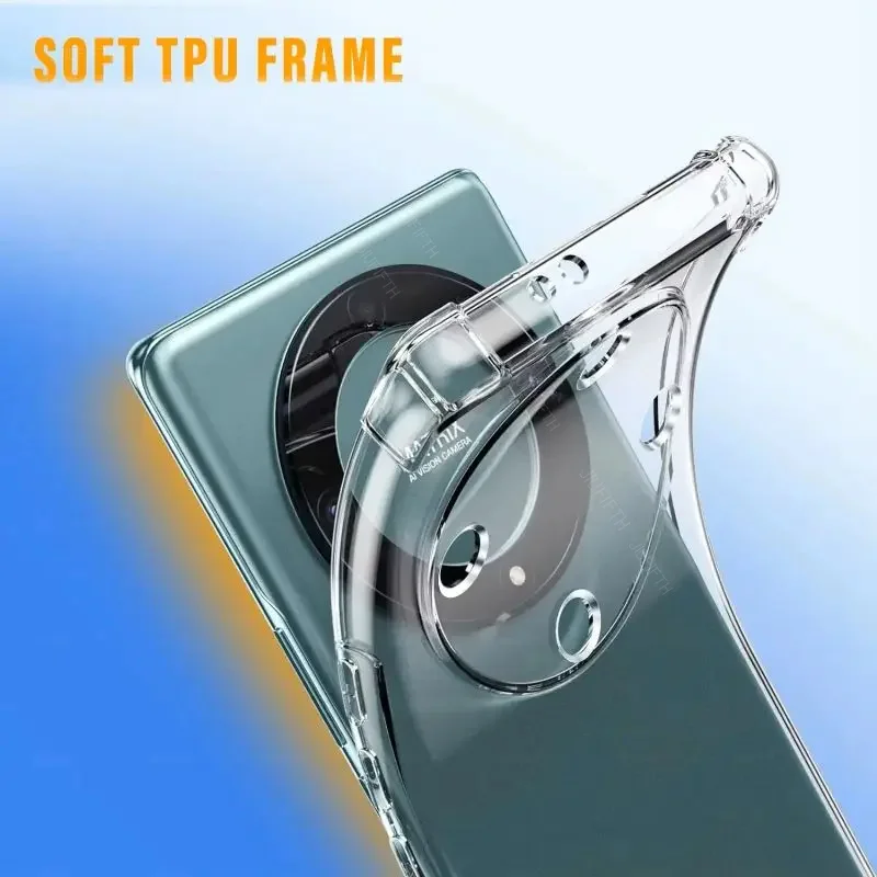 Airbag Shockproof Transparent Silicone Phone Case - Soft TPU Protection