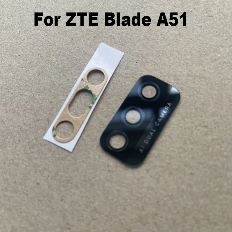 

2PCS Original New For ZTE Blade A51 Back Camera Glass Rear Camera Glass Lens With Adhesive Sticker