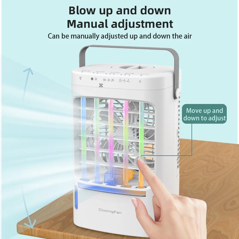 Portable Fan Mini Air Conditioning USB Electric Fan Desktop Spray Refrigeration Humidification Air Conditioners For Room