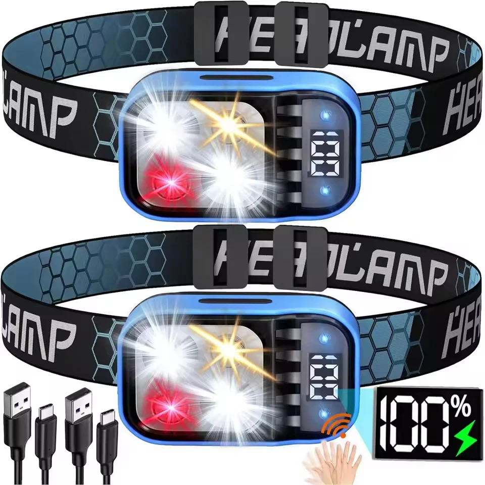 Led 전면 램프 오래 지속되는 충전식 램프 고전력 Led 손전등 이마 손전등 헬멧에 Nextorch 손전등