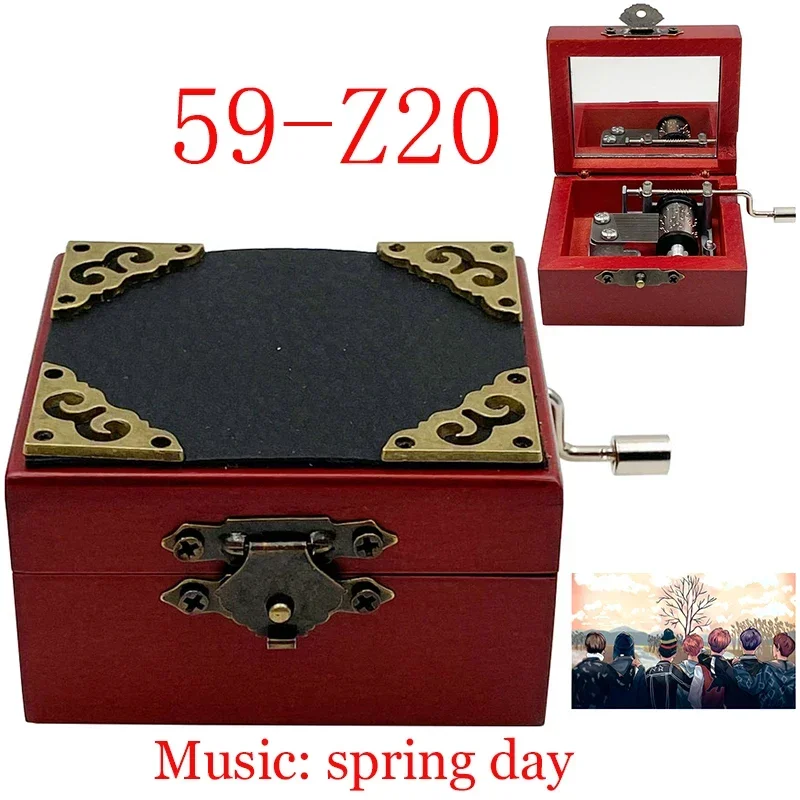 hand mirror music box spring day lilium greensleeves You are my sunshine music for friends birthday Gift kids toy
