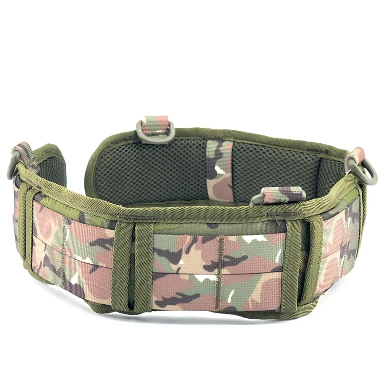 Tactical Molle Belt Airsoft Shooting Camo Battle Belt Soft Padded Training Gear Outdoor Hunting CS Molle Fighter