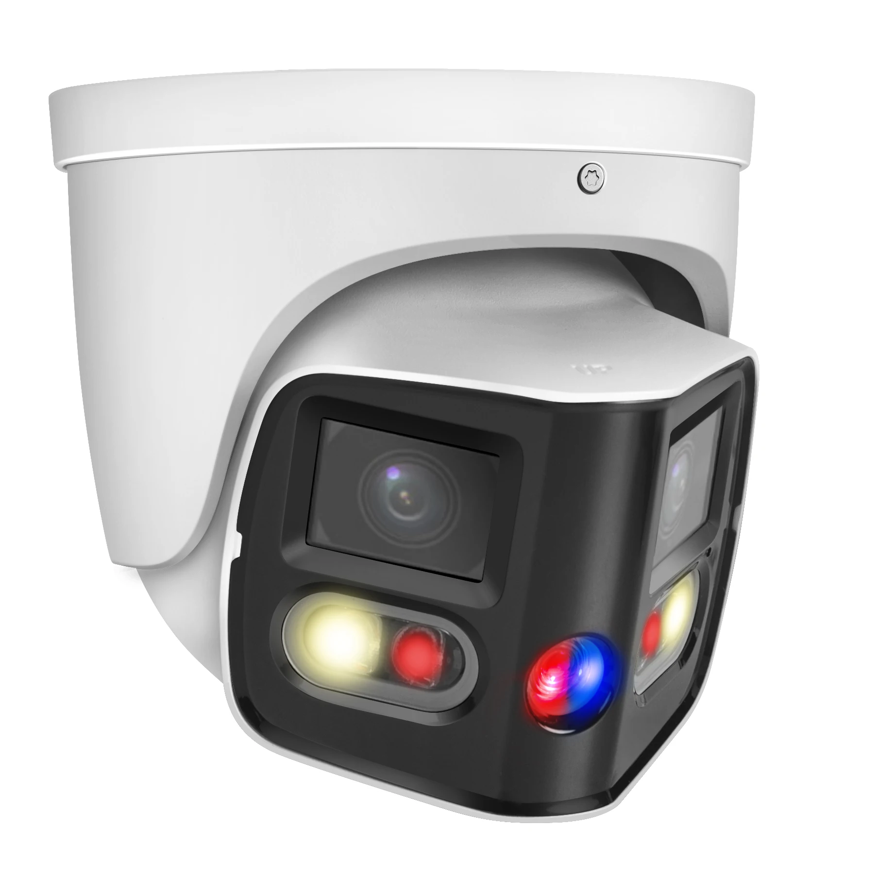 Dahua IPC-PDW3849-A180-AS-PV 2x4MP 180° TiOC Duo Splicing Fixed-focal Eyeball WizSense Network Camera Sound&Light Two-way-Audio 2