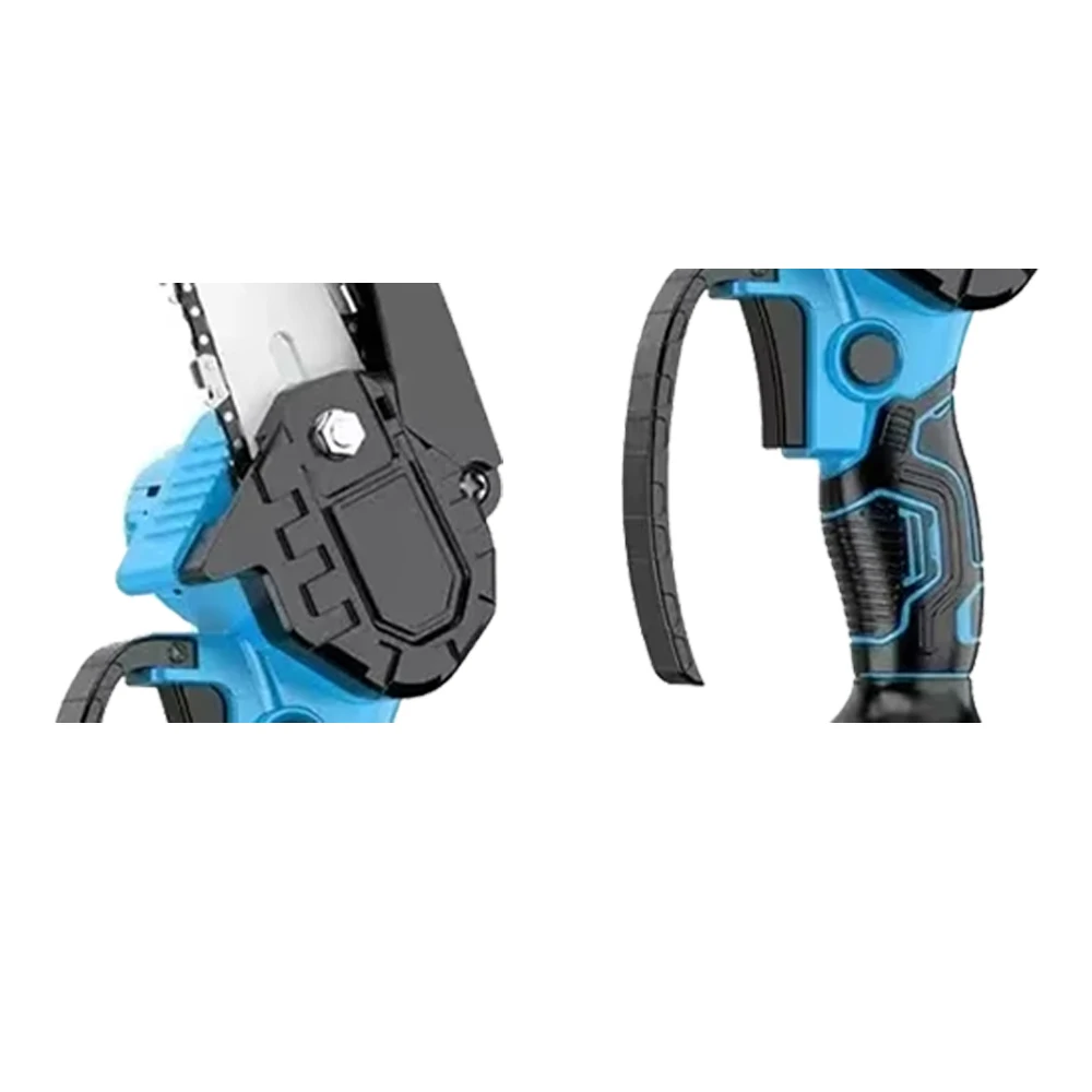 Mini Chainsaw 4/6InCordless Woodworking Handheld Garden Electric Saw Cutting Power Tool Fit Makita/Dewalt/Milwaukee 18V Battery 4