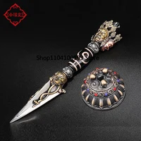 New dzi bead three-sided puba diamond peel vajra pestle ornament Tibetan natural diamond pestle dzi bead pestle 1