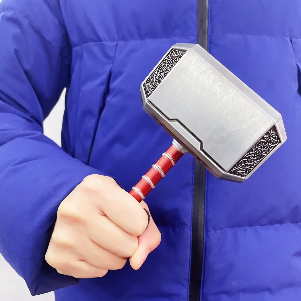 Cosplay Superhero Thor Hammer Metal Mjolnir Figure Spider Venom Hero Collection Model Costume Party Toys Regalo Per Bambini
