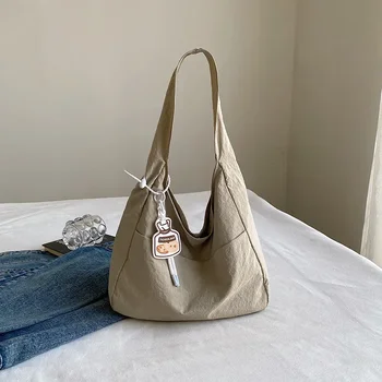 Borse a Tracolla in Tela Tendance2026, Borsa Grande Ecologica da Donna, Shopper Casual Harajuku per Signore