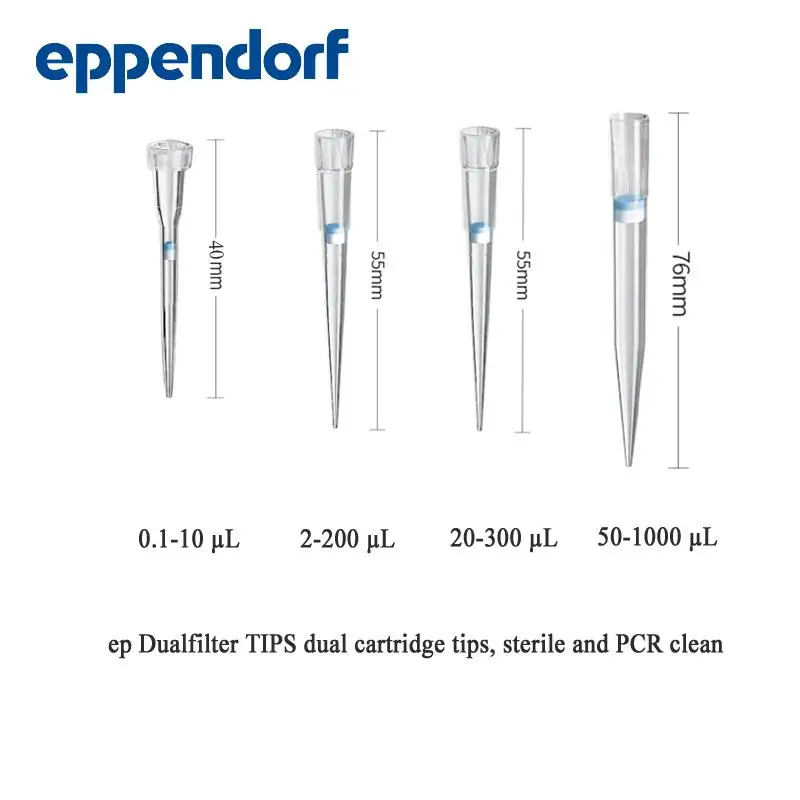EppendorfDualfilterTIPSSterileandPCRCleanTipsforUsewith