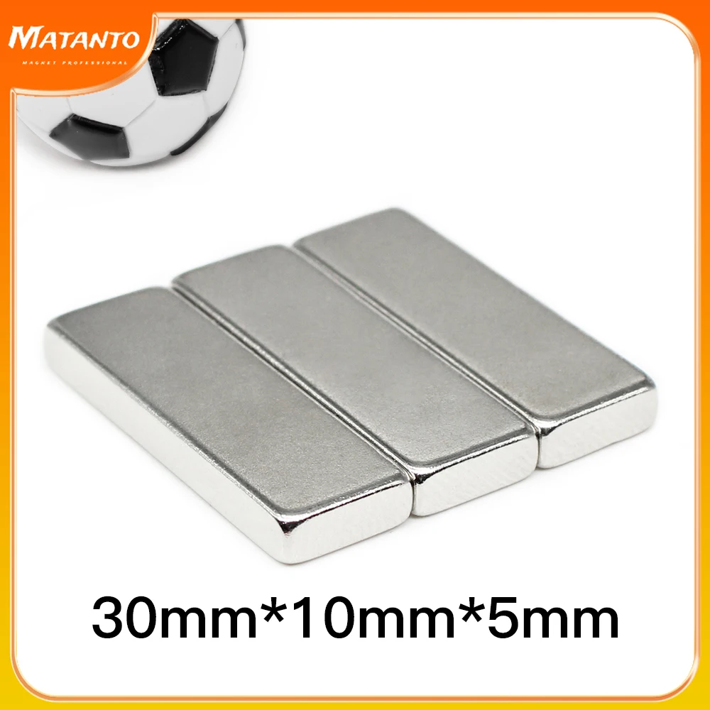 1 Pezzo Magnete al Neodimio NdFeB Rettangolo 30x20x5mm