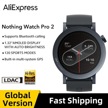 Global Version Nothing CMF Watch Pro 2 1.32”AMOLED 100+watchfaces Bluetooth calls with AI noise reduction multi-system GPS