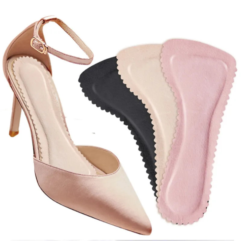 Sandals Insoles Women High-heel Insoles Self-adhesive Anti-slip Breathable Sweat Shoes Pads Stickers Soft Cushion Sole Inserts