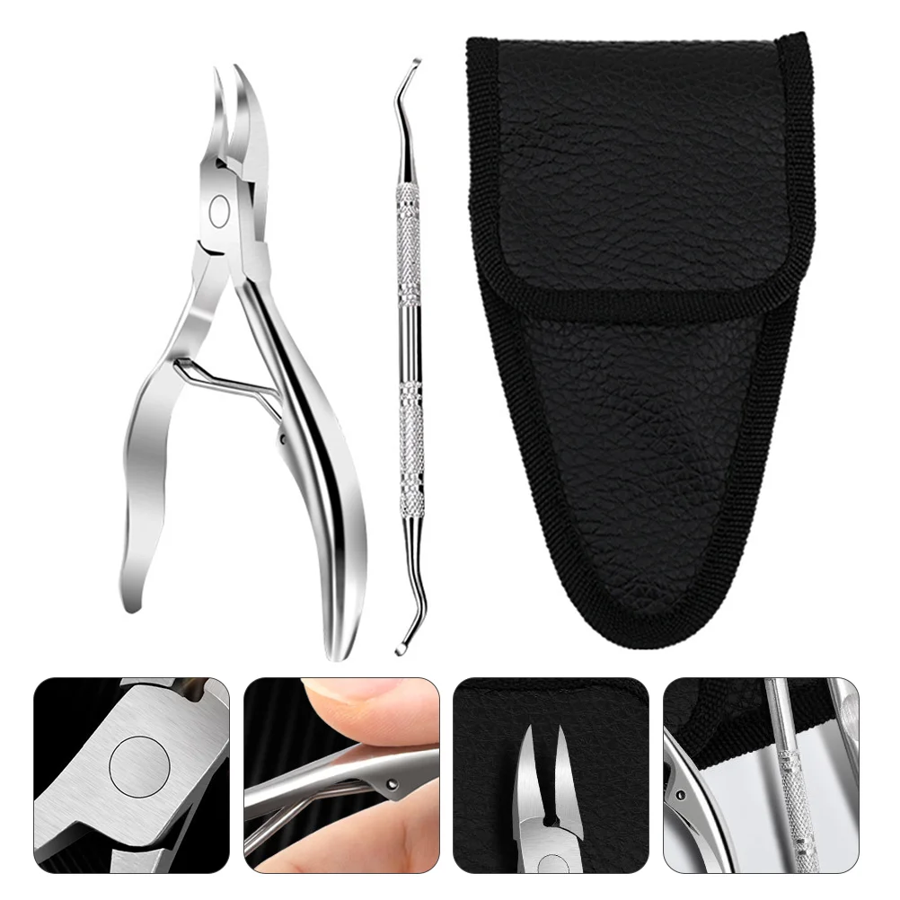 

Manicure 2-Piece Set Tool Nail Clippers Trimmer Fingernail Pedicure Toenail Home Pliers for Tools