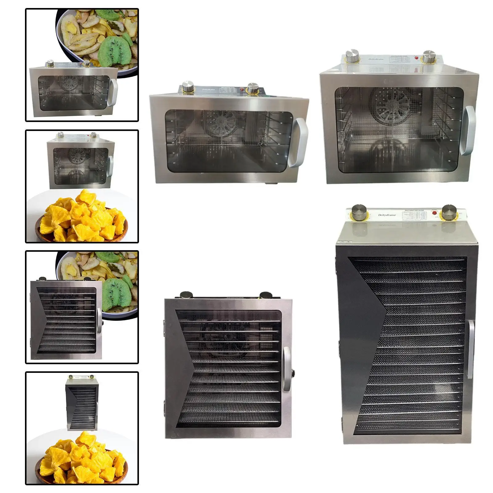 Food Dehydrator Vegetables Dryer Adjustable Compact Fruit Dryer Machine Dryer Machine for Snack for Kitchen Flowers Meat Beef 4