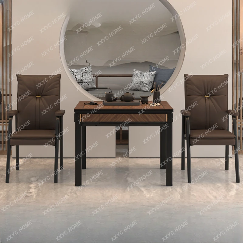 

Embossed Carved Mahjong Machine Automatic Dining Table