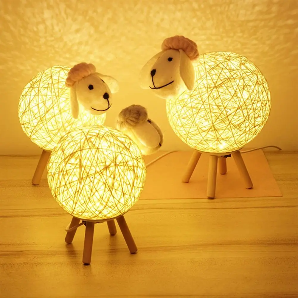 

Rechargeable USB Warm Light Room Decor for Children Home Bedroom Decorations Desk Light Bedside Lamp Night Light
