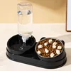 Automatic Drinking Double Bowl Stainless Steel Bowl Dog Bowl Dog Basin Pet Drinking Dog Cat Supplies Cat Bowl Cat Basin