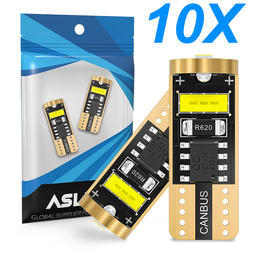 Новые СВЕТОДИОДНЫЕ Лампы Canbus W5W T10, 10 шт., чипы 2055 3SMD, Автомобильный интерьер, купол, номерной знак, фонарь для чтения, 6000K, белый, янтарный Новые СВЕТОДИОДНЫЕ Лампы Canbus W5W T10, 10 шт., чипы 2055 3SMD, Автомобильный интерьер, купол, номерной знак, фонарь для чтения, 6000K, белый, янтарный