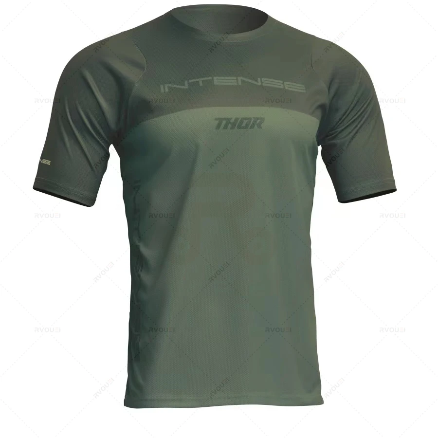 thumbnail image 1 of Maillot de ciclismo para hombre, camiseta de descenso de MTB, camiseta de ciclismo de carreras, ropa de ciclismo de equipo de enduro, nuevo, 1 of 5