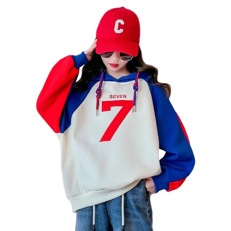 

Детский хлопковый свитшот с длинным рукавом, на Возраст 4-12 лет