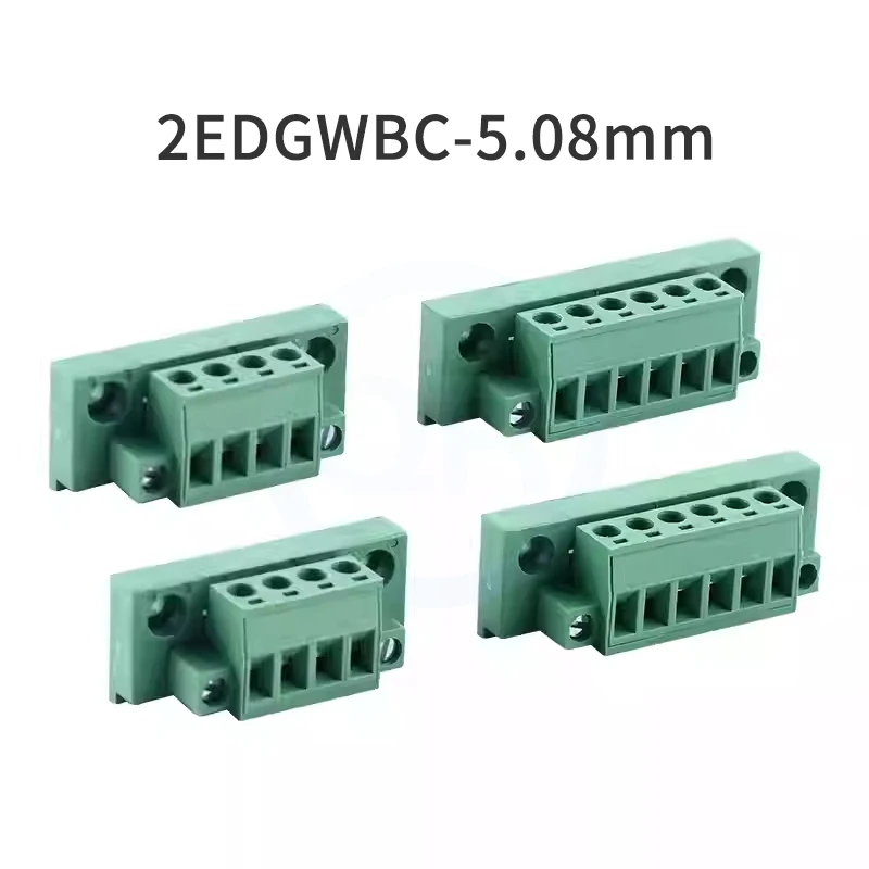 (10 Stück) 2EDGWBC – 5,08 mm Wandeinsatzklemme Phoenix Ohrbefestigungsflansch 15EDGWBC 5,08 2P ~ 16P Set