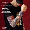 Summer Cycling Breathable and Cool Tattoos Sleeves Ice Silk Sports Sun-proof Men Personalized Women Fishing Elastic Arm Cover 2