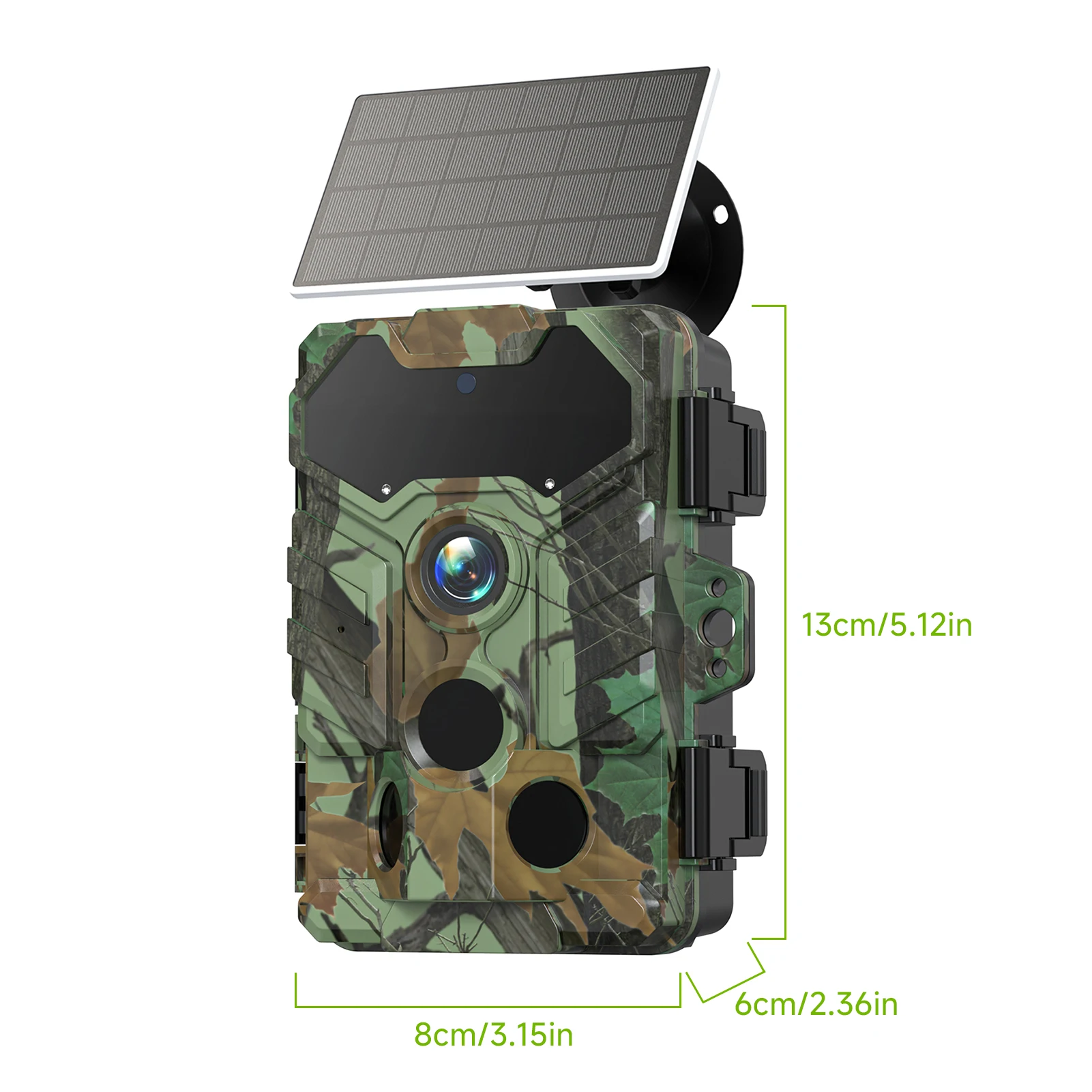 Solar Camera Outdoor Wireless Trail Camera 32MP Infrared Night Vision WiFi Enabled IP66 Waterproof Wildlife Hunting Hunting Trail Camera,Trail Camera