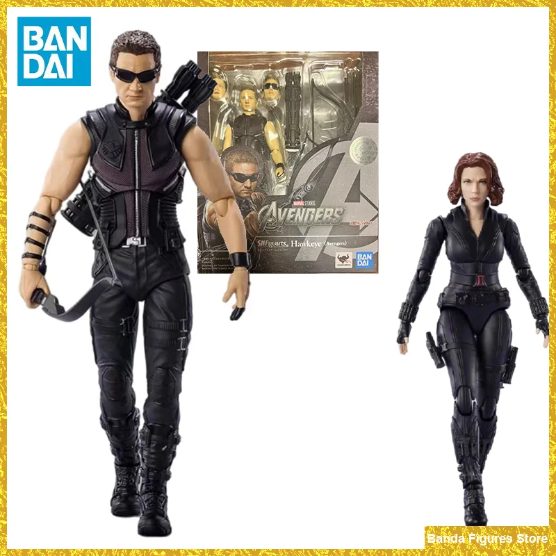 

Оригинальные BANDAI S.H. Фигуртс Hawkeye, Мстители, коллекция аниме, фигурки, модели, игрушки