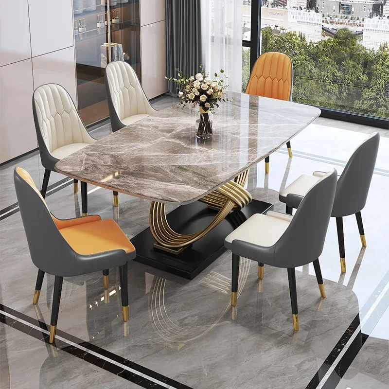 Dining Tables Luxury Slate Design Nordic Tavolo Coffee Living Room Modern Dining Tables KitchenPranzo Home Furniture SR50DT
