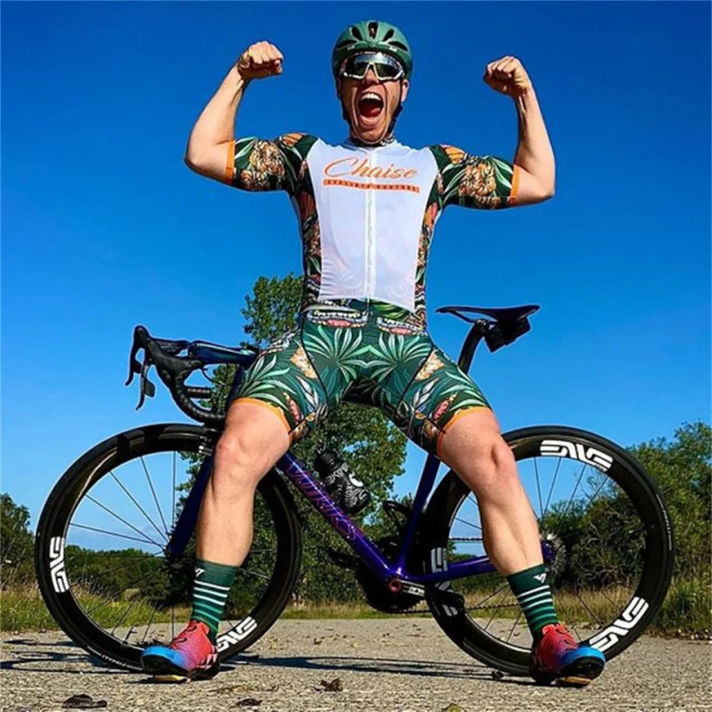 

Chaise Men skinsuit sports clothing Triathlon suits summer uci Cycle Clothes road bicycle jumpsuit ropa de ciclismo mtb team kit