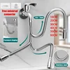 16-60cm Universal Faucet Extender Stainless Steel 360° Rotation Kitchen Sink Anti-Splash Nozzle Aerator Extension Hose 2