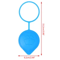 1 pièce Couvercle de réservoir de liquide lave-glace bleu universel pour voiture, remplacement du couvercle de bouteille de liquide pour pare-brise 6