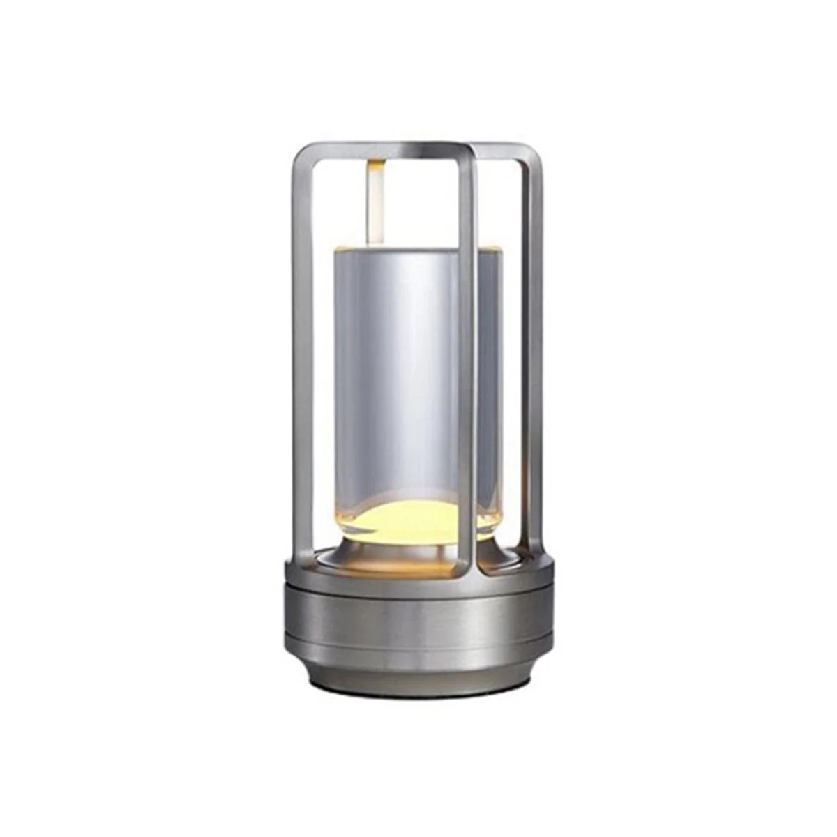 BAAU Portable Outdoor Camping Light Led Light Originality Charging Nightlight Bedroom Eye Protection Bedside Lamp Silver