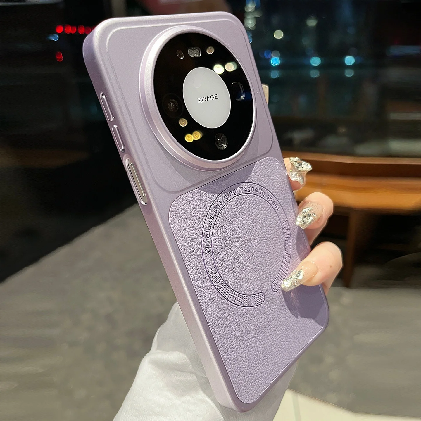 Leather Texture Magnetic Smartphone Case - Universal Fit Cover