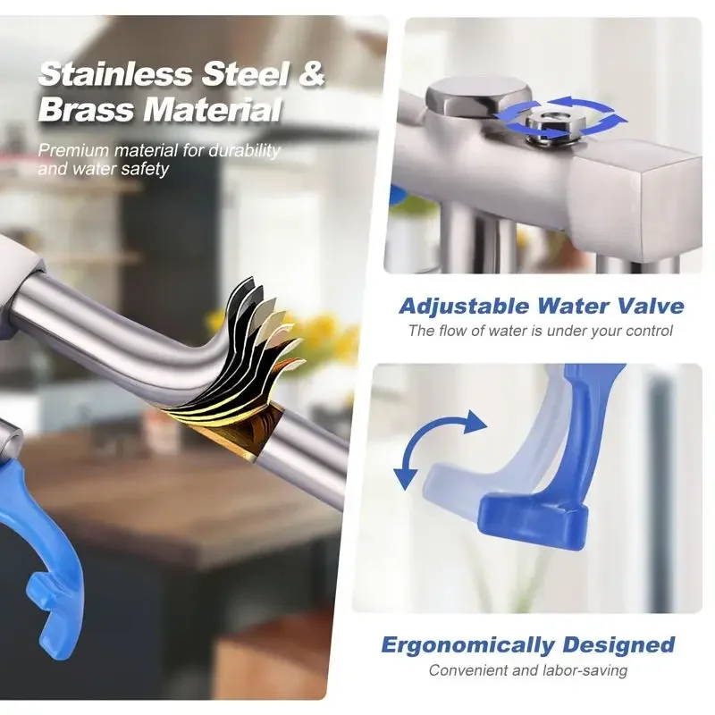 304 Stainless Steel Pour-over Coffee Bar Pushing Cup Water Purifier Direct Drinking Faucet